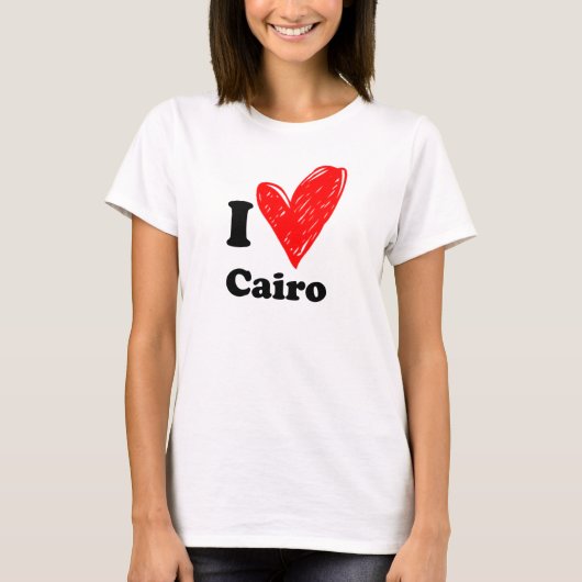 Ik hou van Cairo T-shirt (Voorkant)