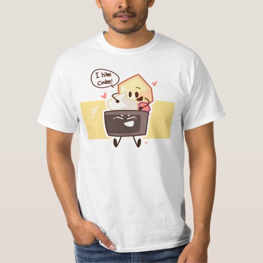 ik hou van cake - bfb - cake t-shirt (Voorkant)