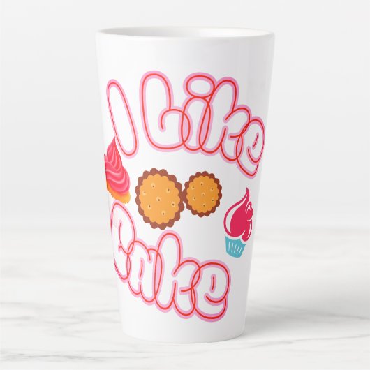 Ik hou van cake latte mok (Voorkant)