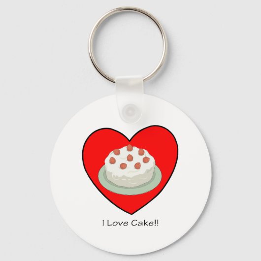 Ik hou van Cake! Sleutelhanger (Voorkant)