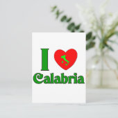 Ik hou van Calabrië Italië Briefkaart (Staand voorkant)