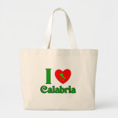 Ik hou van Calabrië Italië Grote Tote Bag (Voorkant)