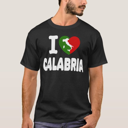 Ik hou van Calabrië T-shirt (Voorkant)