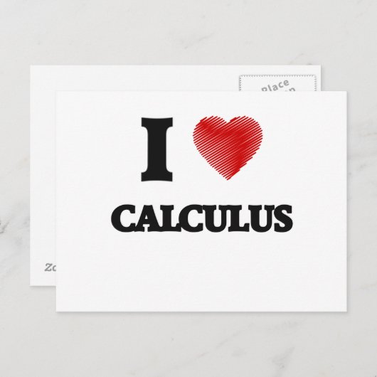 Ik hou van Calculus Briefkaart (Voorkant / Achterkant)