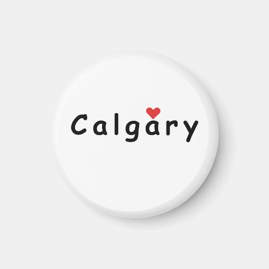 Ik hou van Calgary Magneet (Voorkant)