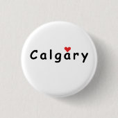 Ik hou van Calgary Ronde Button 3,2 Cm (Voorkant)