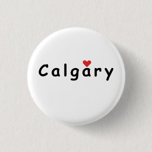 Ik hou van Calgary Ronde Button 3,2 Cm