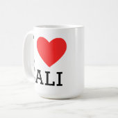 Ik hou van cali koffiemok (Voorkant links)