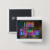 Ik hou van California Bright Future Button (Voorkant /achterkant)