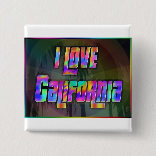 Ik hou van California Bright Future Button (Voorkant)