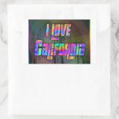 Ik hou van California Bright Future Sticker (Tas)