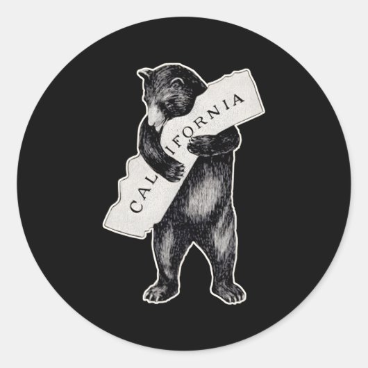 Ik hou van California Cali Pride Beer Ronde Sticker (Voorkant)