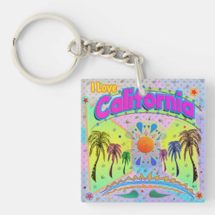 Ik hou van Californië Calm Desire Sleutelhanger