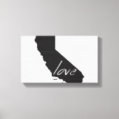 Ik hou van Californië Canvas Afdruk (Voorkant)