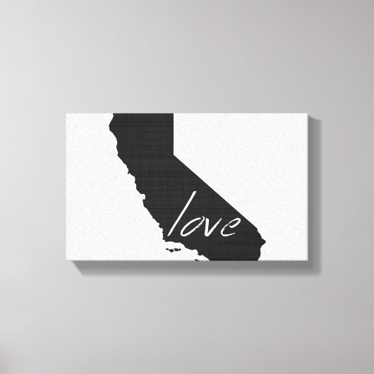 Ik hou van Californië Canvas Afdruk (Voorkant)