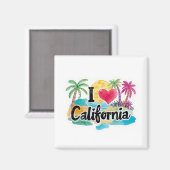 Ik hou van Californië Magneet (Voorkant / Achterkant)