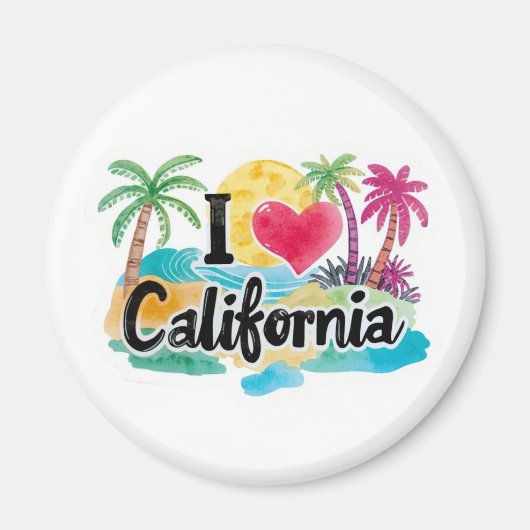 Ik hou van Californië  Magneet (Voorkant)