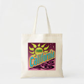 'Ik hou van Californië' nachtzonneschijn. Tote Bag (Voorkant)