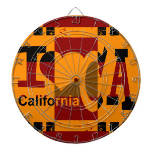 Ik hou van Californië - Pop kunst 2 Dartbord