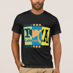 Ik hou van Californië - Pop kunst 2 T-shirt