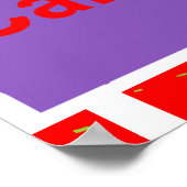 Ik hou van Californië - Pop kunst Poster (Hoek)