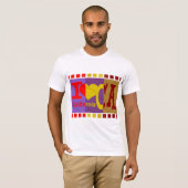 Ik hou van Californië - Pop kunst T-shirt (Voorkant volledig)
