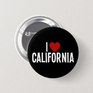 Ik hou van Californië ronde knop Button 5,7 Cm
