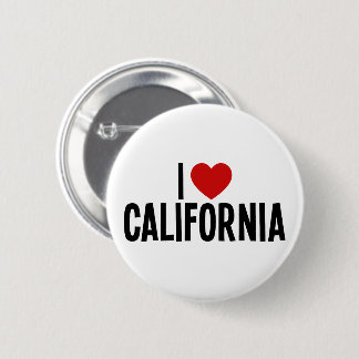 Ik hou van Californië ronde knop Button 5,7 Cm