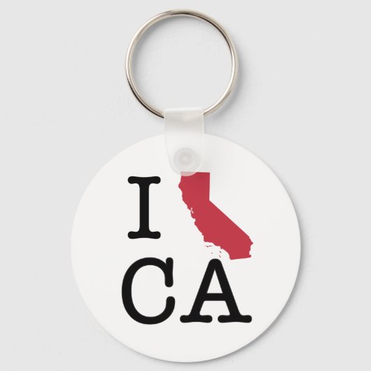 Ik hou van Californië Sleutelhanger (Voorkant)