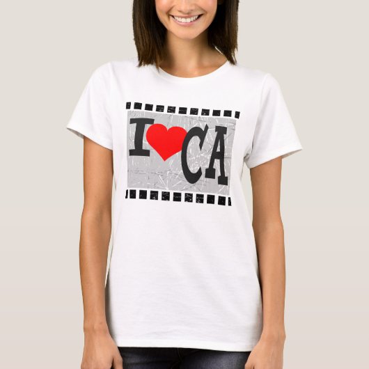 Ik hou van Californië T-shirt (Voorkant)