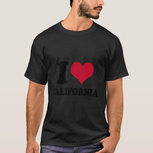Ik hou van Californië T-shirt (Voorkant)