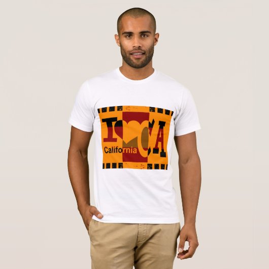 Ik hou van Californië T-shirt (Voorkant volledig)