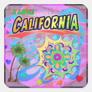Ik hou van Californië True Progress Sticker