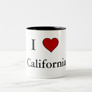 Ik hou van Californië - tweekleurige Mok