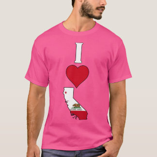 Ik hou van Californië Vertical I Heart California T-shirt