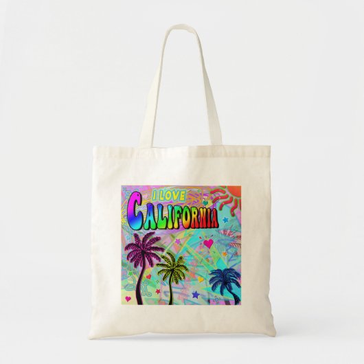 Ik hou van Californië Vivid Romance Canvas tas (Voorkant)