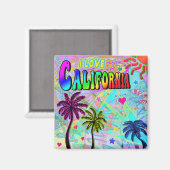 Ik hou van Californië Vivid Romance Magnet (Voorkant / Achterkant)