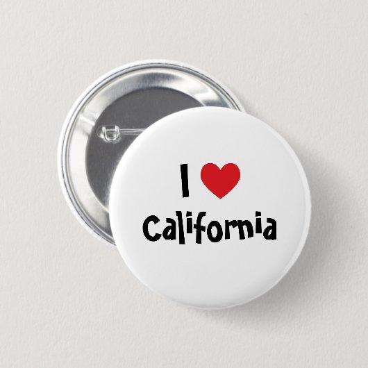 Ik hou van Californische Button (Voorkant /achterkant)
