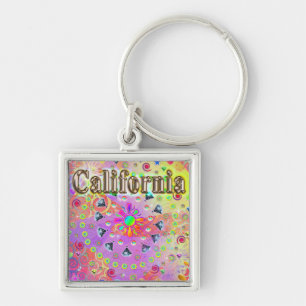Ik hou van Californische Lucky Golden Sleutelhange Sleutelhanger