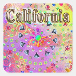 Ik hou van Californische Lucky Golden Sticker