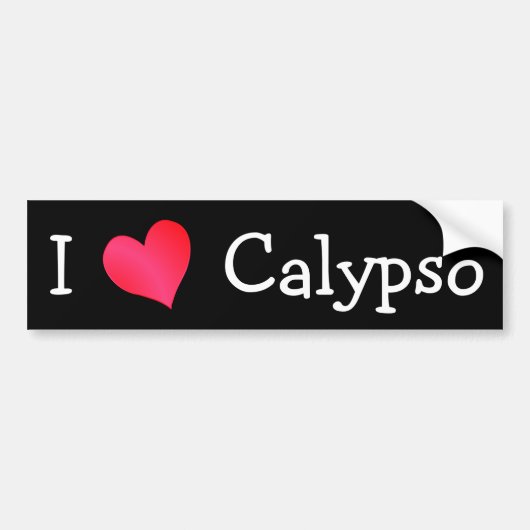 Ik hou van Calypso Bumpersticker (Voorkant)