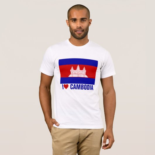 Ik hou van Cambodja T-shirt (Voorkant volledig)