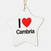 ik hou van cambria keramisch ornament (Links)