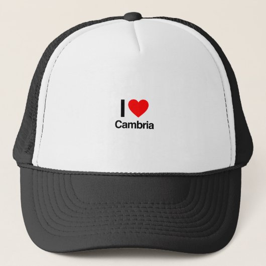 ik hou van cambria trucker pet (Voorkant)