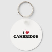 Ik hou van Cambridge Massachusetts Sleutelhanger (Voorkant)