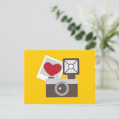 Ik hou van camera briefkaart (Staand voorkant)