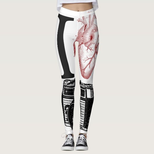 Ik hou van  camera fotografie-Leggings Leggings (Voorkant)