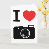 Ik hou van camera's kaart (Gele Bloem)