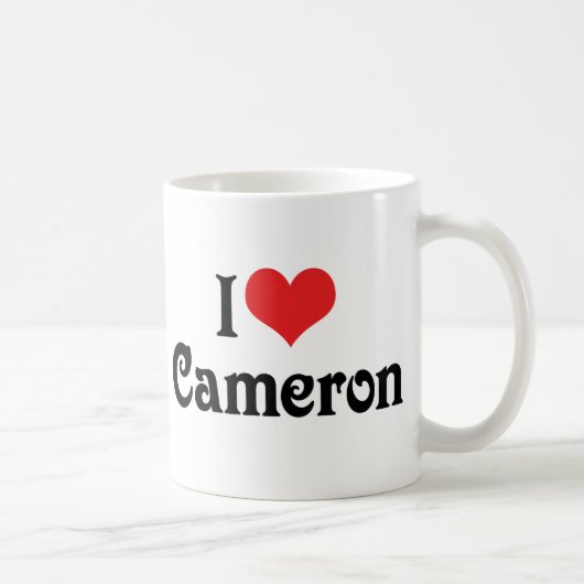 Ik hou van Cameron Koffiemok (Rechts)