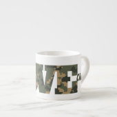 Ik hou van camouflage groen bruin | espresso kop (Voorkant rechts)
